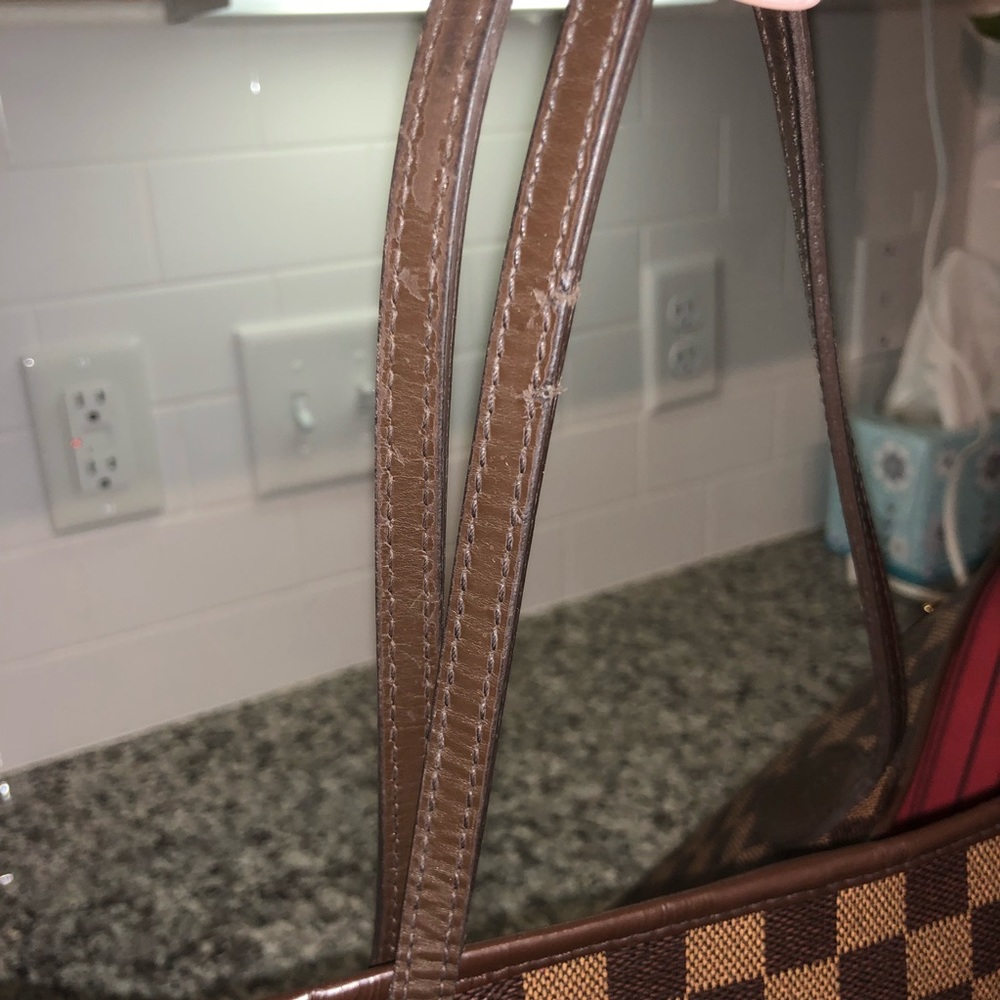 Louis Vuitton Neverfull Bag MM Damier Ebene Purse - Picture 3 of 8